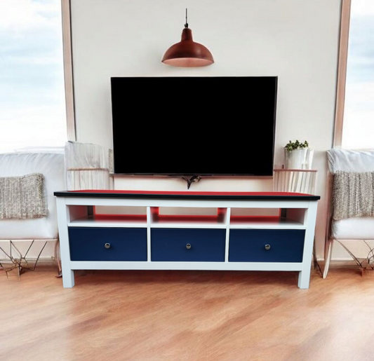 Refinished Tv Stand With three drawers